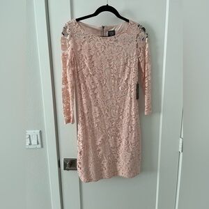 New Vince Camuto Elegant Lace Ballet Pink Dress (Size: 2)